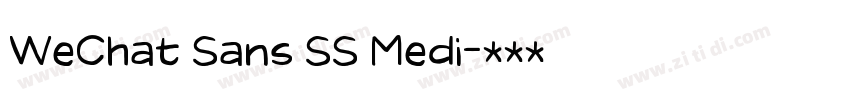 WeChat Sans SS Medi字体转换